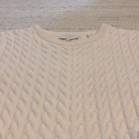 T E D  B A K E R  cable knit tulip sweater - Picture 3 of 3